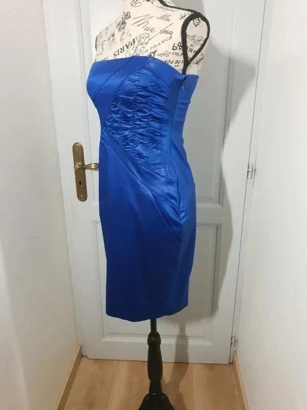 💙 Vestido bustier satinado – Pinko – T. 36 – Muy buen estado – photo 4